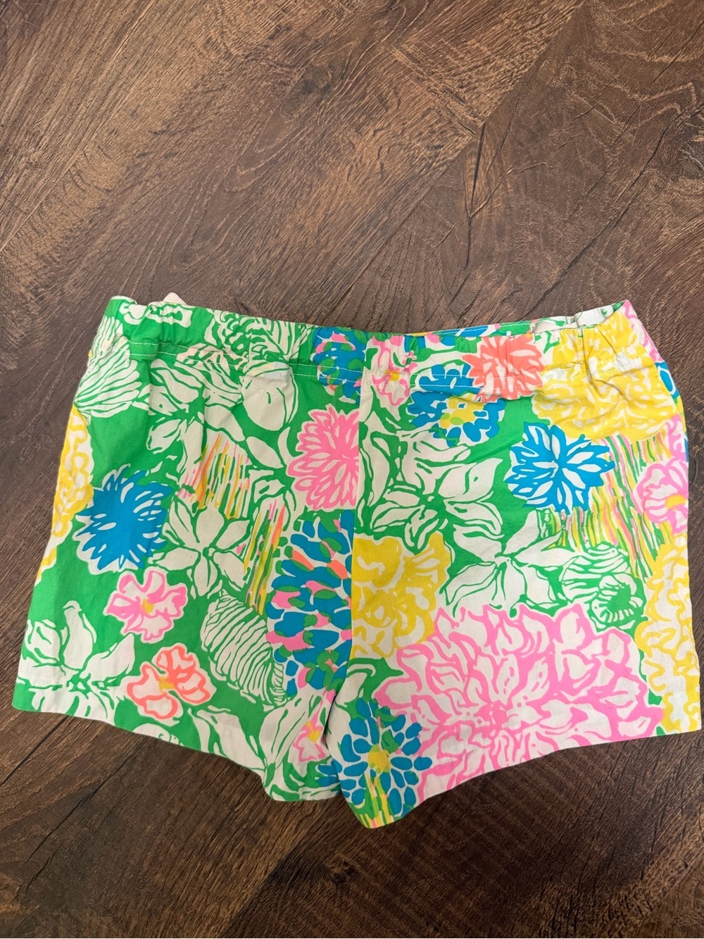 Lilly Pulitzer Girls Floral Callahan Shorts Size 12 Adjustable Waist - Picture 3 of 5